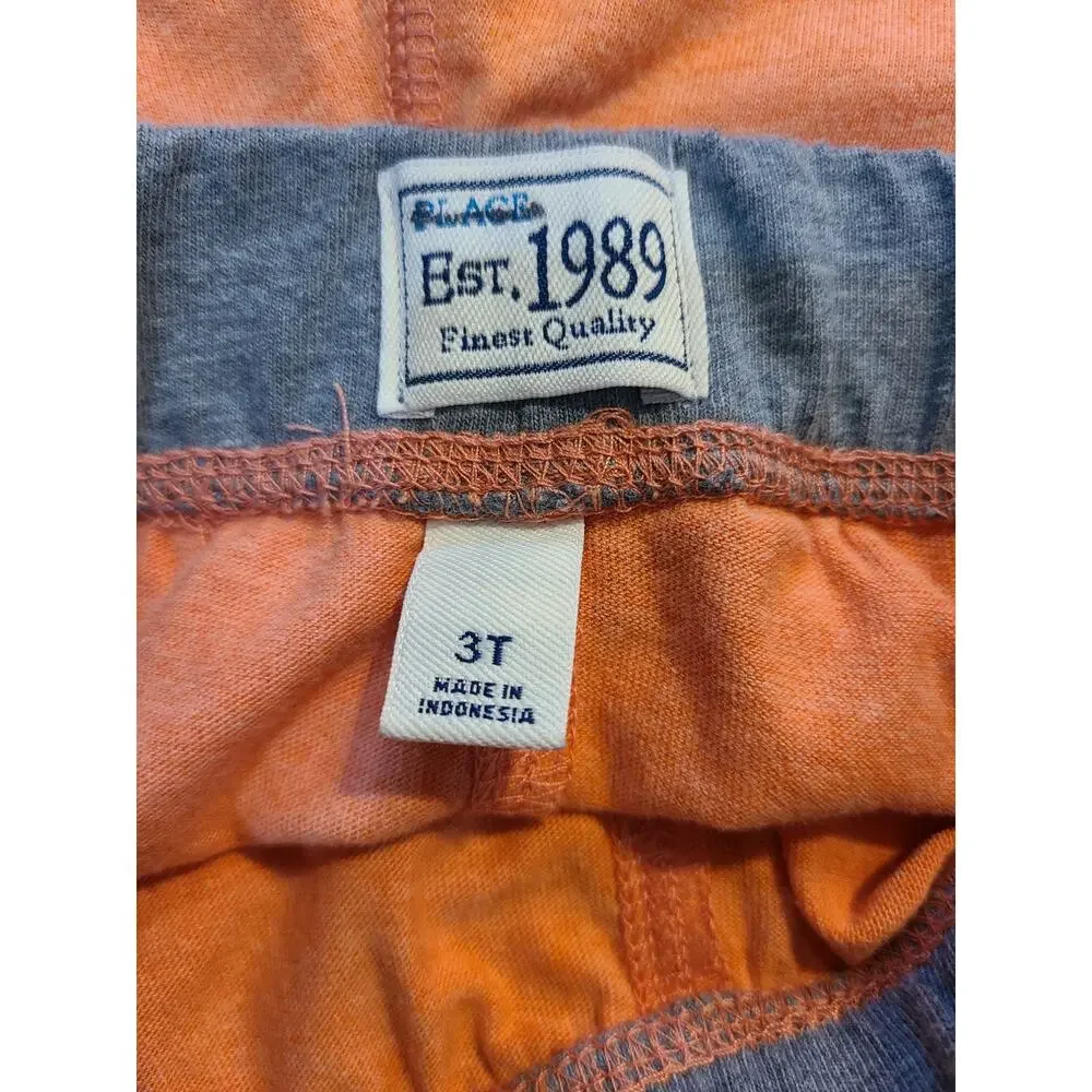 Place 3t boys orange pull on shorts